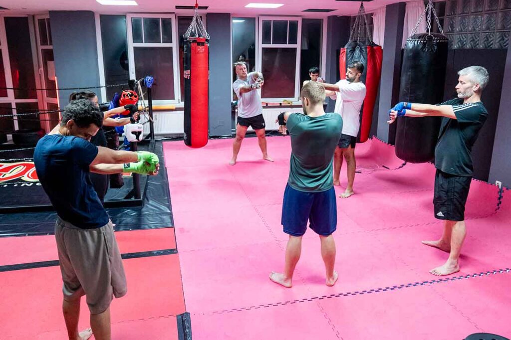 Gruppenworkout beim Fitness Boxen in Usingen